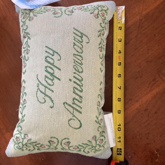 Happy Anniversary Decorative Pillow by the Manual Woodworkers and Weavers - Picture 13 of 15